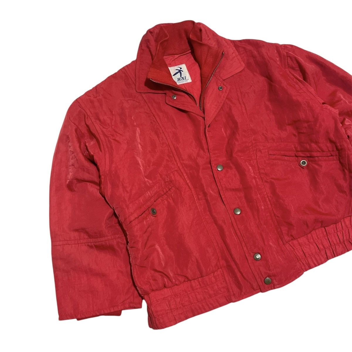Hai Sporting Gear × Issey Miyake 80s Hai Sporting Gear Akira Nylon Bomber Jacket Size US M / EU 48-50 / 2 - 3 Thumbnail