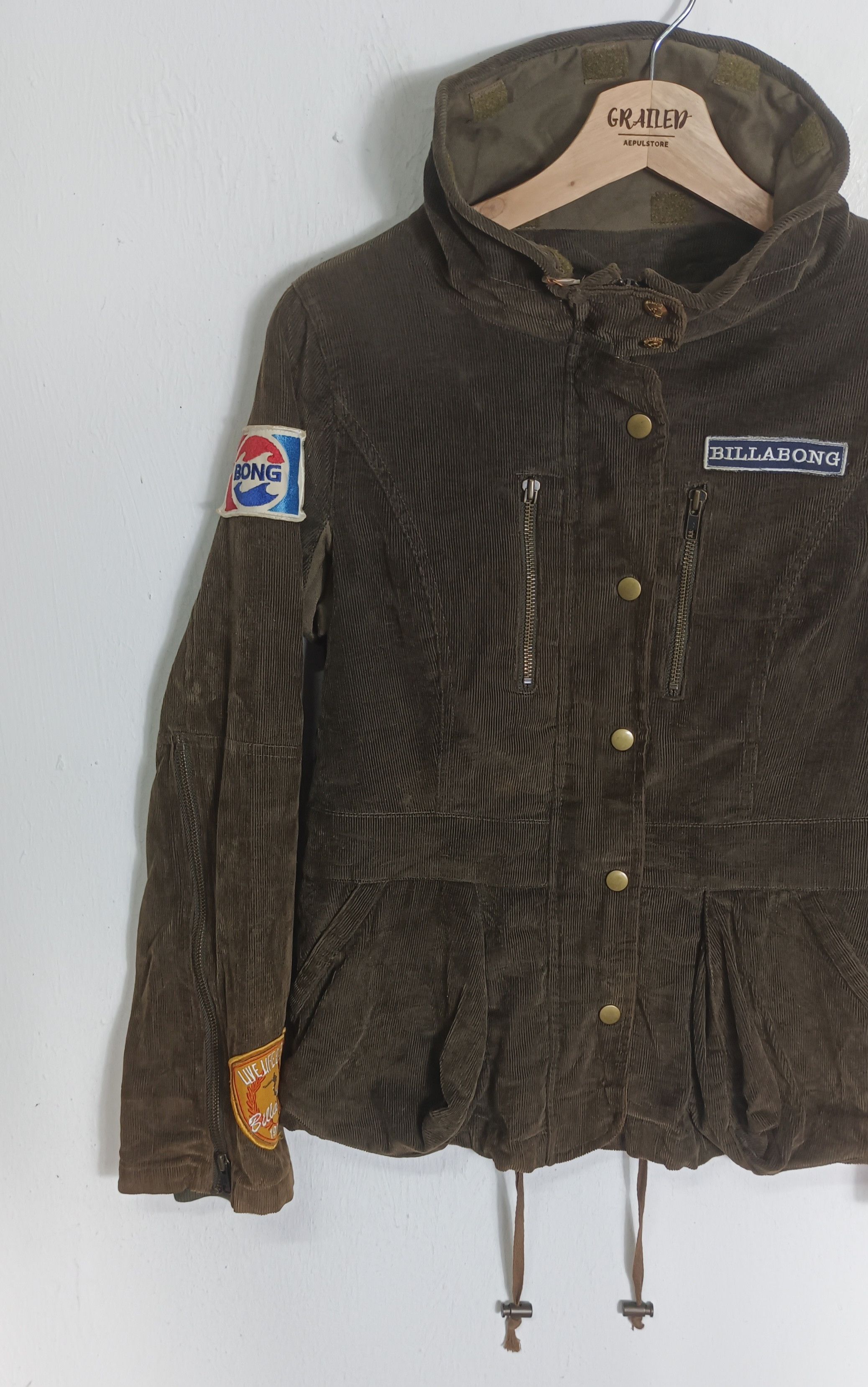 Billabong 90s Billabong Military Corduroy Pacthwork Size S / US 4 / IT 40 - 4 Thumbnail