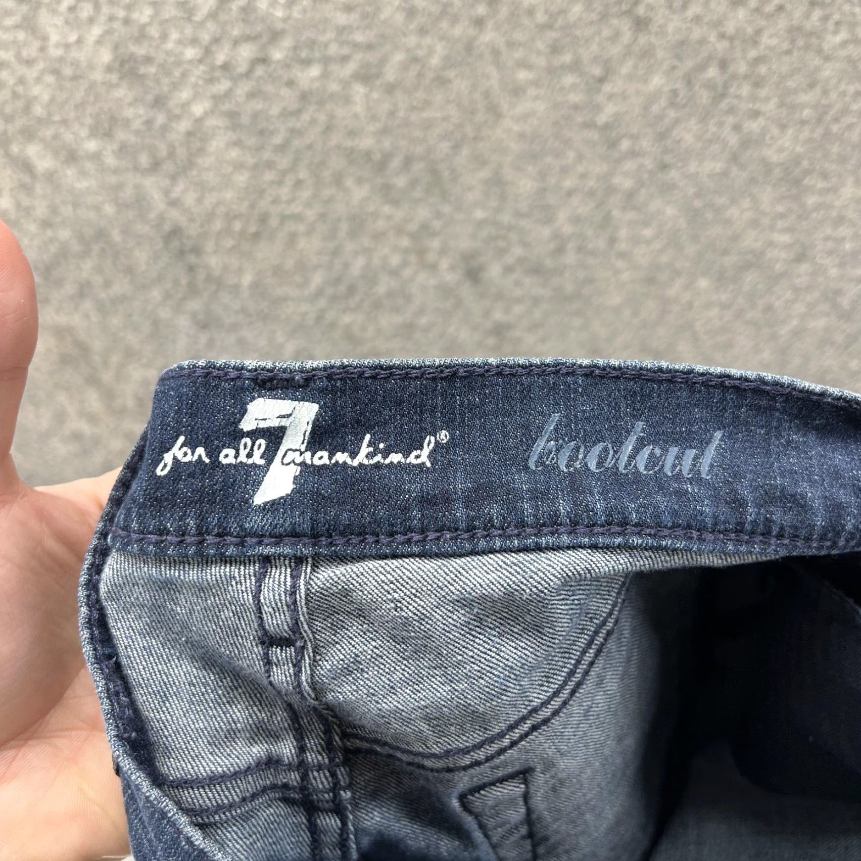7 For All Mankind 7 For All Mankind Jeans Womens 24 Blue Medium Wash Bootcut Stretch Denim Pants Size 42" / US 20 - 3 Thumbnail