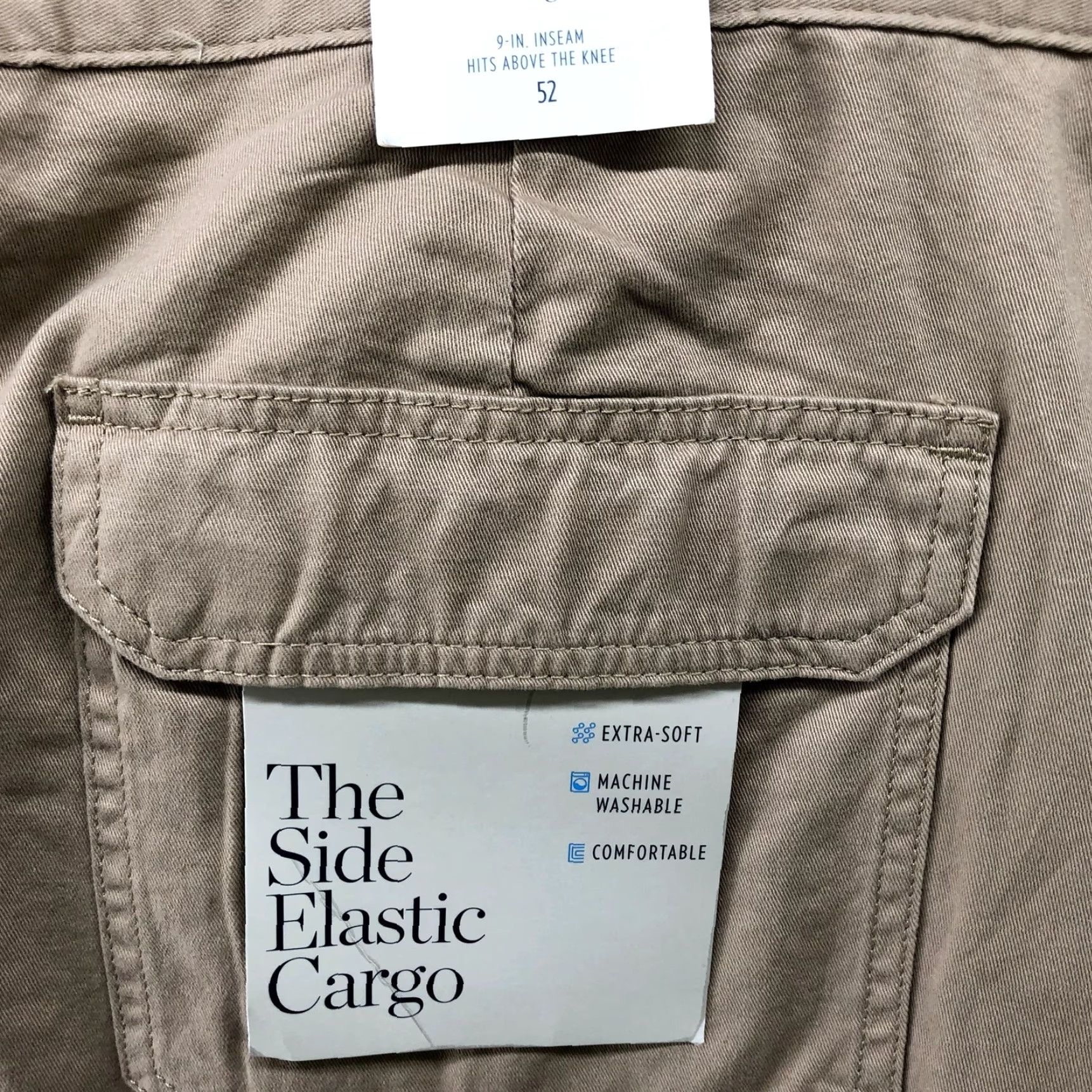 Croft & Barrow NWT Croft & Barrow Cargo Shorts Mens Size 52 Khaki Beige 9'' Cotton Canvas Flat Front Cargo Pocket Size US 36 / EU 52 - 6 Thumbnail