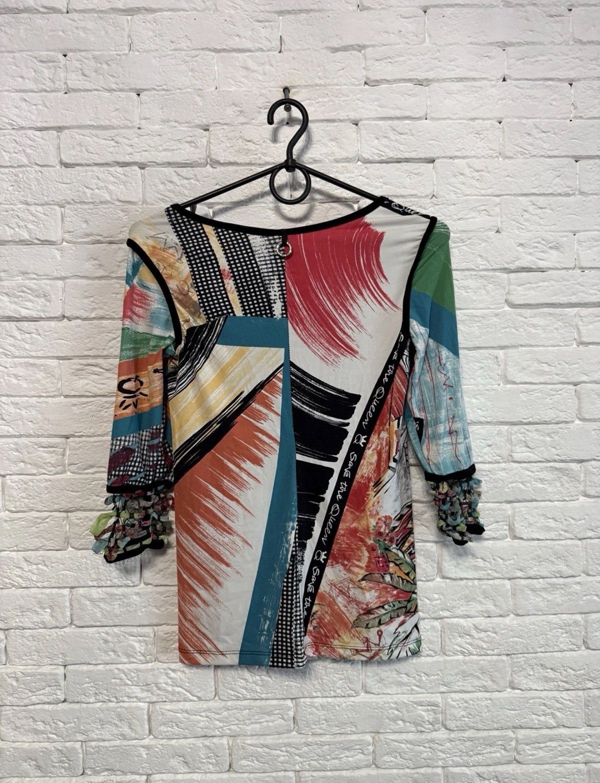 Other Vintage Save The Queen Y2K Avantgarde Top City All Overprint Size S / US 4 / IT 40 - 7 Thumbnail