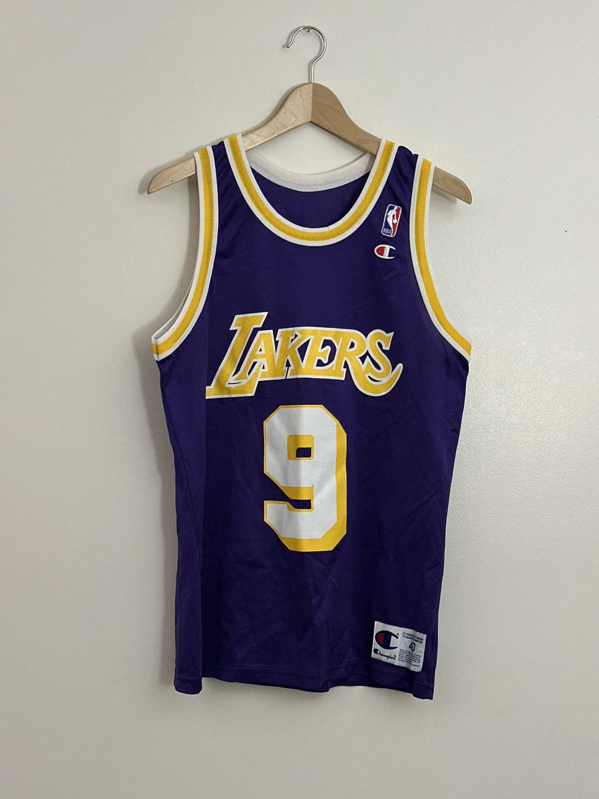 Champion Vintage 90s Nick Van Exel Los Angeles Lakers Champion Jersey Size US M / EU 48-50 / 2 - 1 Thumbnail