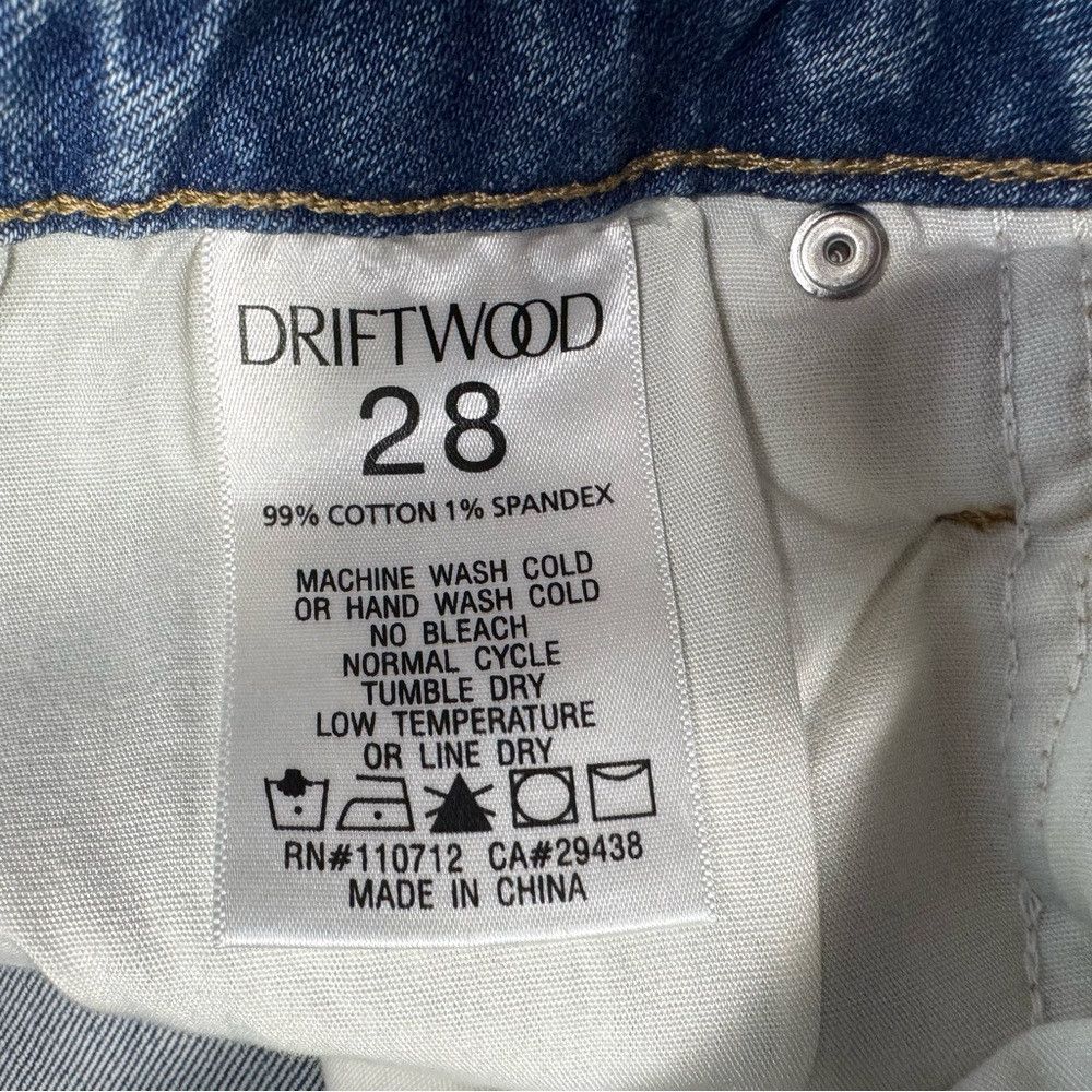 Other NWT New DRIFTWOOD Stella Straight Leg Jeans Size 28 Size 28" / US 6 / IT 42 - 7 Thumbnail