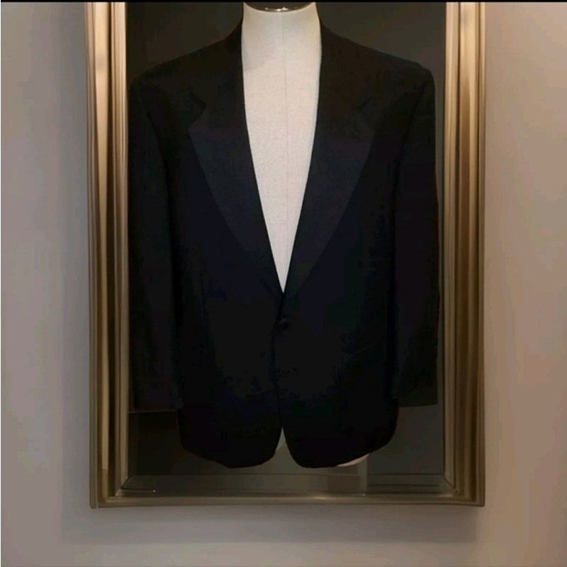Valentino Valentino Men's Black Solid Suit 44s Pants Size 35 Size 44S - 1 Thumbnail