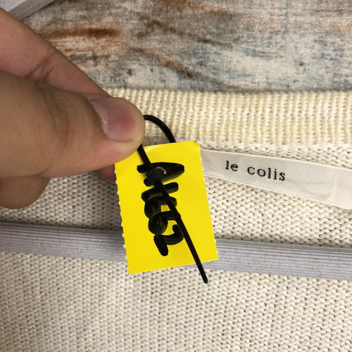 Vintage Le Cois White Cardigan Knitwear #A1662 Size US M / EU 48-50 / 2 - 10 Thumbnail