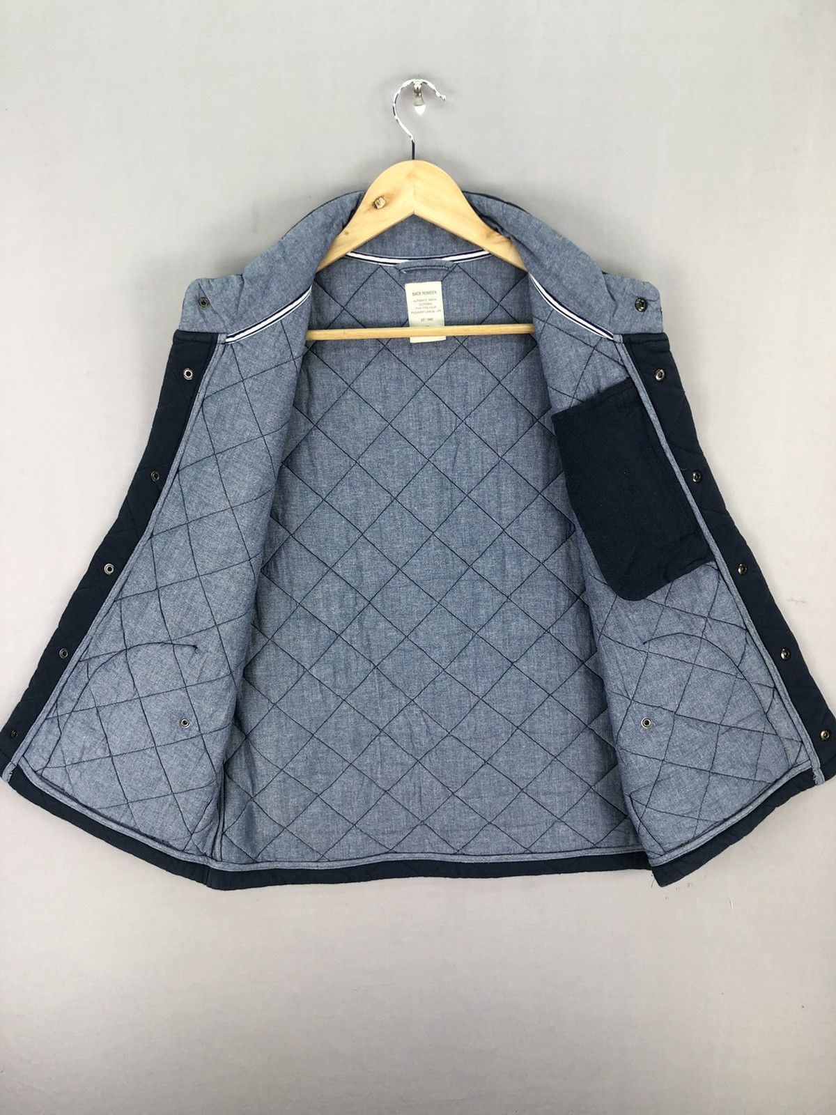 Japanese Brand × Vintage Back Number Quilted Design Vest Size US M / EU 48-50 / 2 - 4 Thumbnail