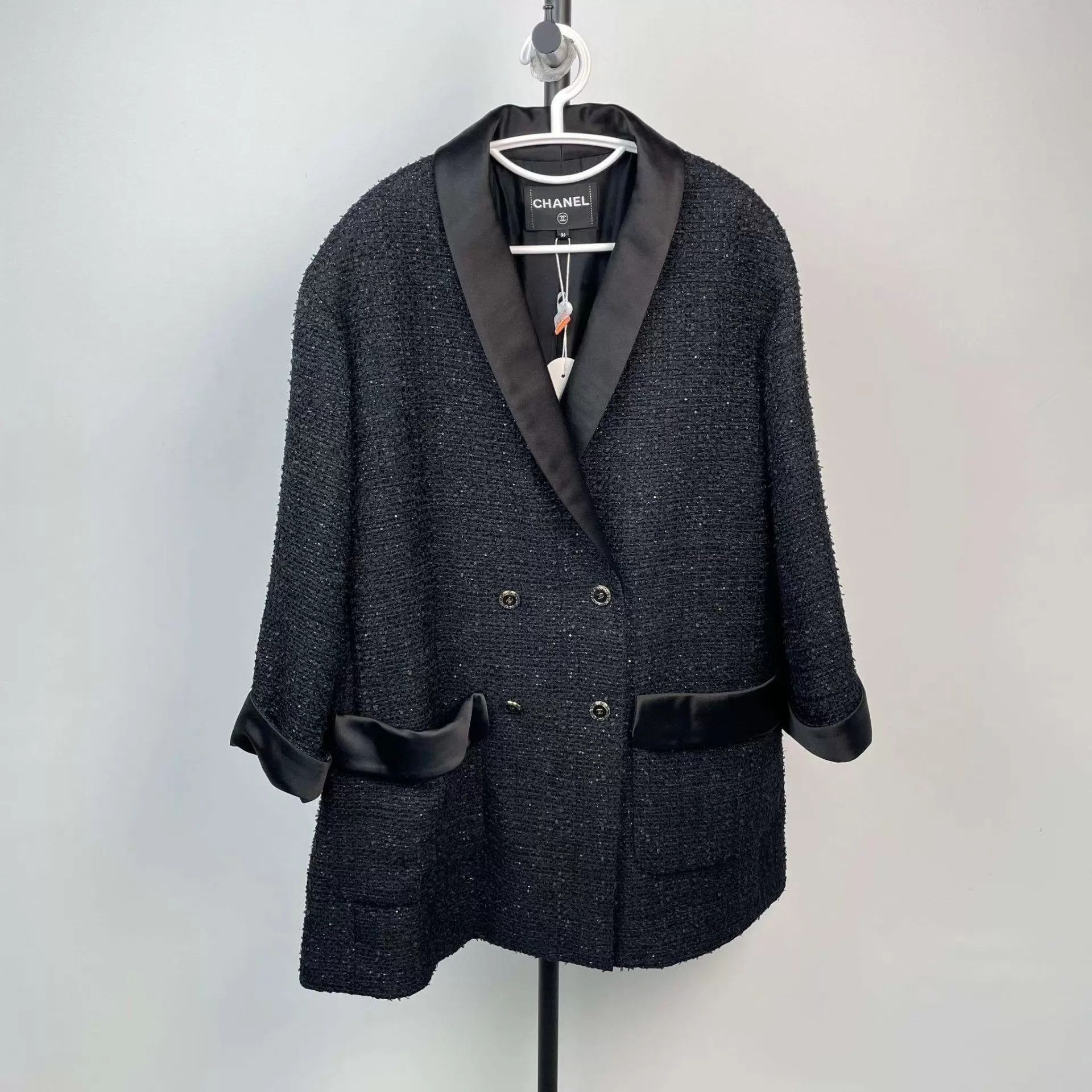 Chanel Chanel Oversized B&G Tweed Double Pocket Coat 98 New 36 Size XS / US 0-2 / IT 36-38 - 1 Thumbnail
