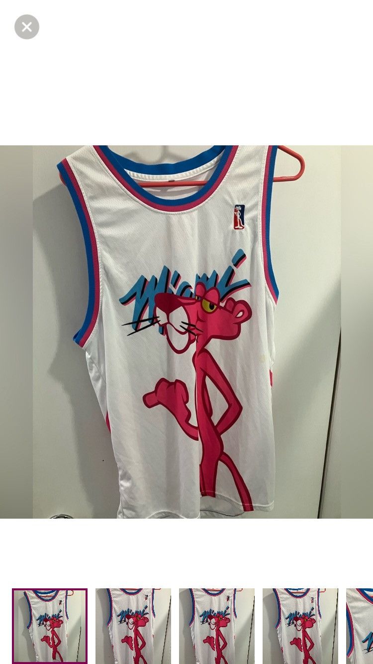 Other Pink Panther Miami wade Basketball Jersey tank top shirt XL Size US XL / EU 56 / 4 - 1 Thumbnail