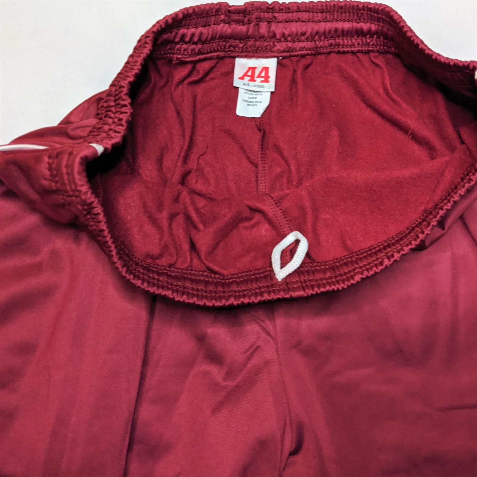 Other A4 Activewear Men's Track Pants Maroon Sweatpants Large Size US 38 / EU 54 - 4 Thumbnail