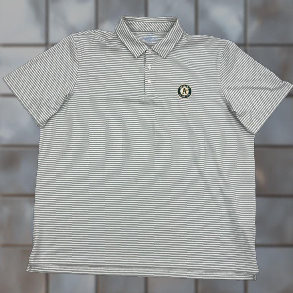 Vineyard Vines Vineyard Vines Polo Shirt Men 2XL Multicolor Striped Golf Performance Short Sleeve Mock Collared MLB Size US XXL / EU 58 / 5 - 1 Thumbnail