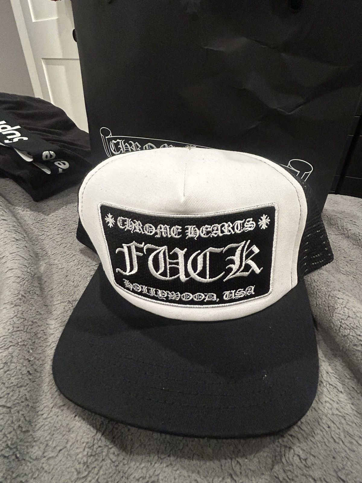 Chrome Hearts Chrome hearts fuck hollywood trucker hat Size ONE SIZE - 1 Thumbnail