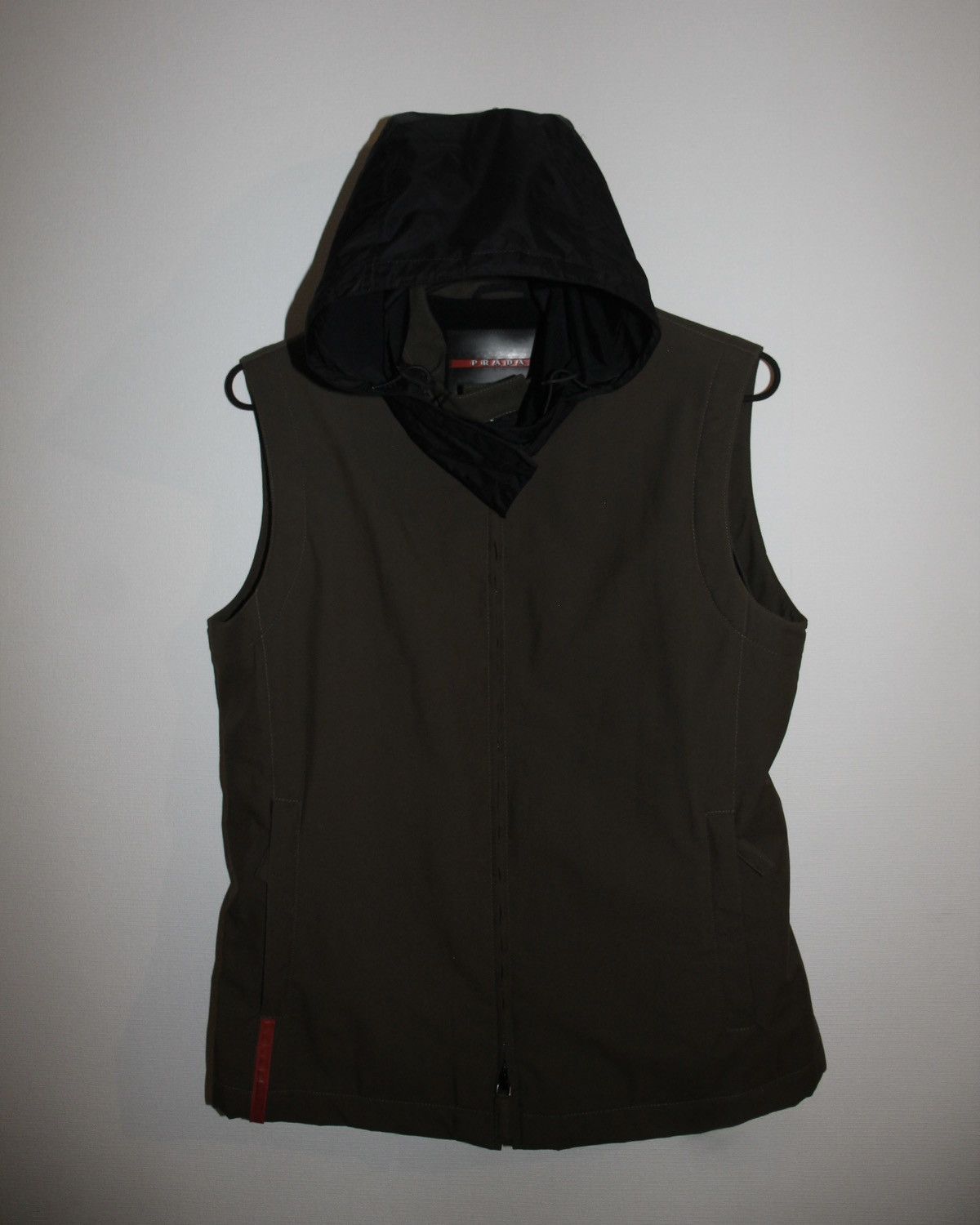 Prada 00's PRADA sport khaki nylon vest Art.109024 Size ONE SIZE - 2 Thumbnail