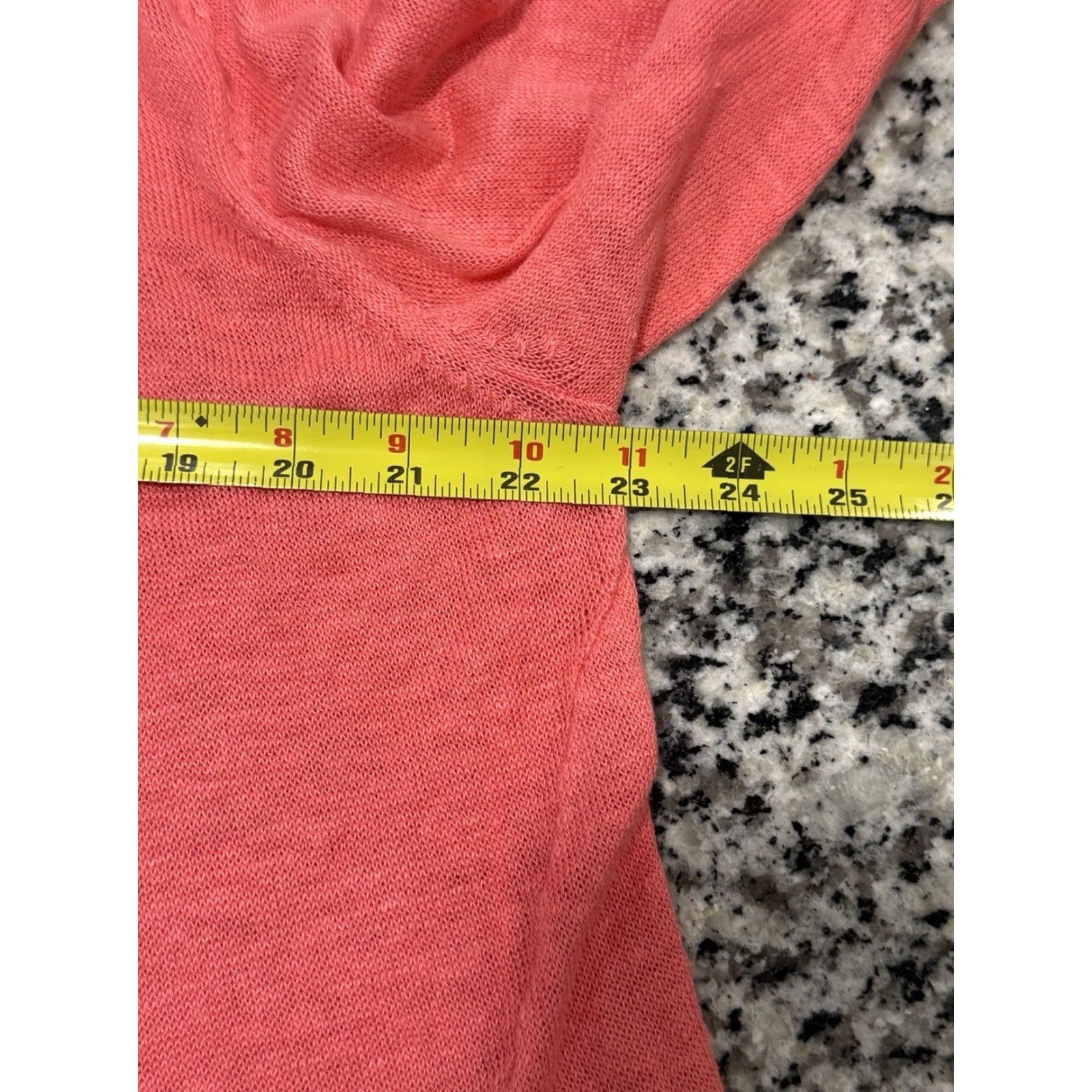 Eileen Fisher Eileen Fisher 100% Linen Cardigan Pink Large Open Front Womens Knit Size L / US 10 / IT 46 - 3 Thumbnail