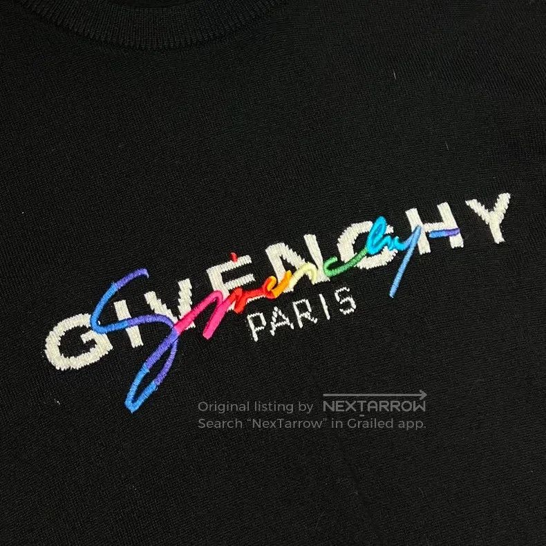 Givenchy Givenchy Colorful Embroidered Logo Sweatshirt Size US XL / EU 56 / 4 - 3 Thumbnail