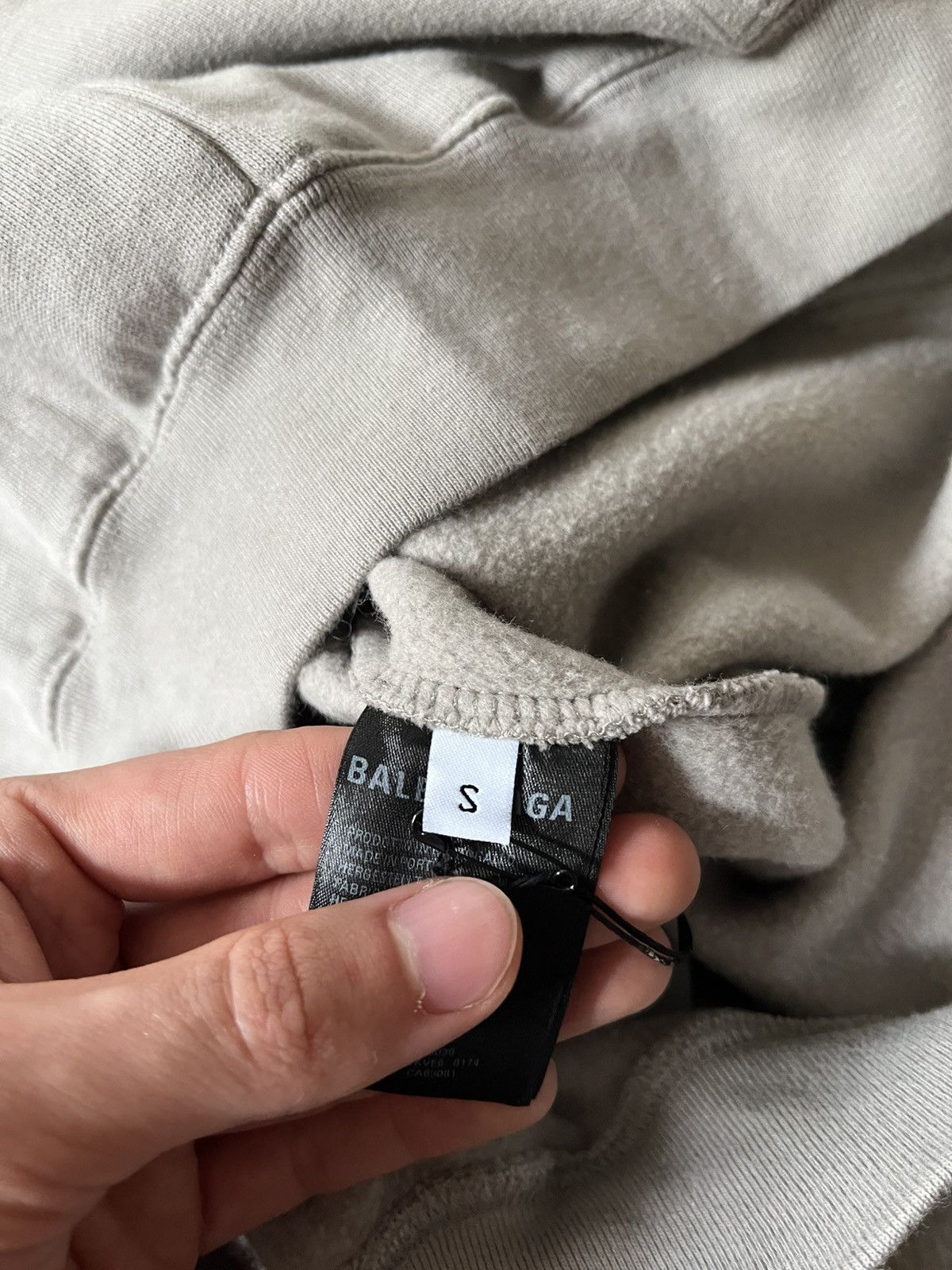 Balenciaga Balenciaga barcode print hoodie gray Size US S / EU 44-46 / 1 - 11 Thumbnail