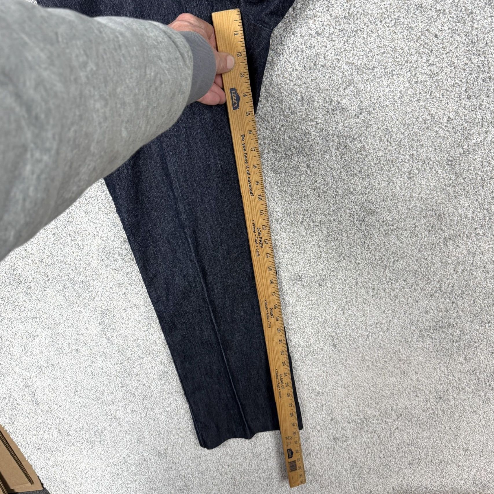 Lee Lee Womens Size 6 Jeans Blue Dark Wash Straight Leg Denim Stretch 30x30 Size 28" / US 6 / IT 42 - 4 Thumbnail