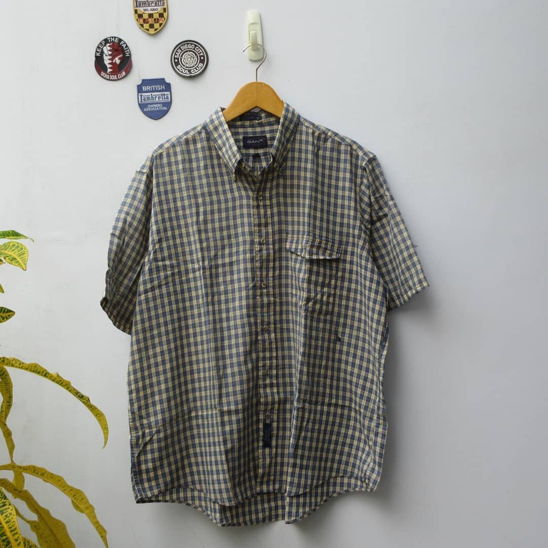 Gant Vintage Gant Attitude Madras tartan Short Sleeve Ivy League Size US XL / EU 56 / 4 - 4 Thumbnail