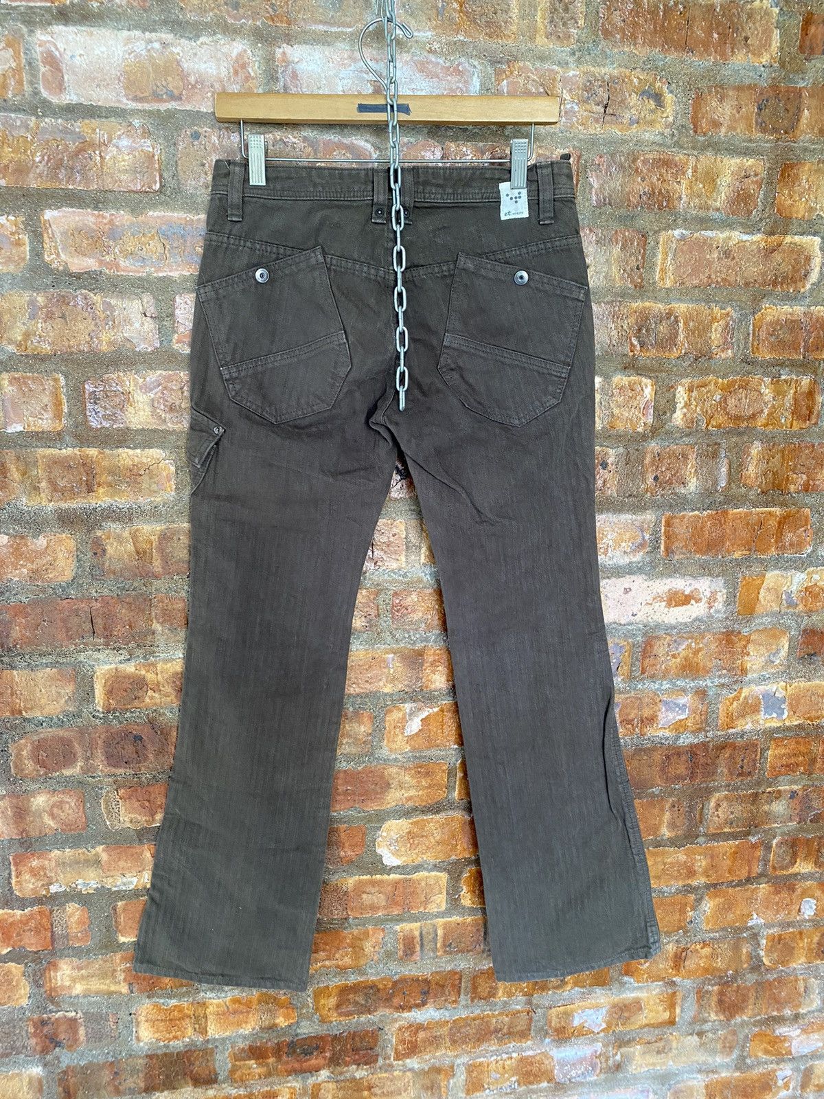 Japanese Brand × PPFM × Tornado Mart ET BOITE Japan Flare Herringbone slank pocket cargos Size US 30 / EU 46 - 10 Thumbnail