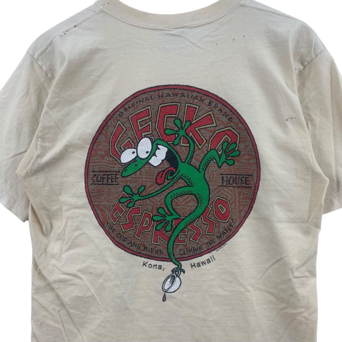 Vintage Vintage GECKO ESPRESSO HAWAII Coffee House Tee Shirt Top Size US M / EU 48-50 / 2 - 2 Thumbnail