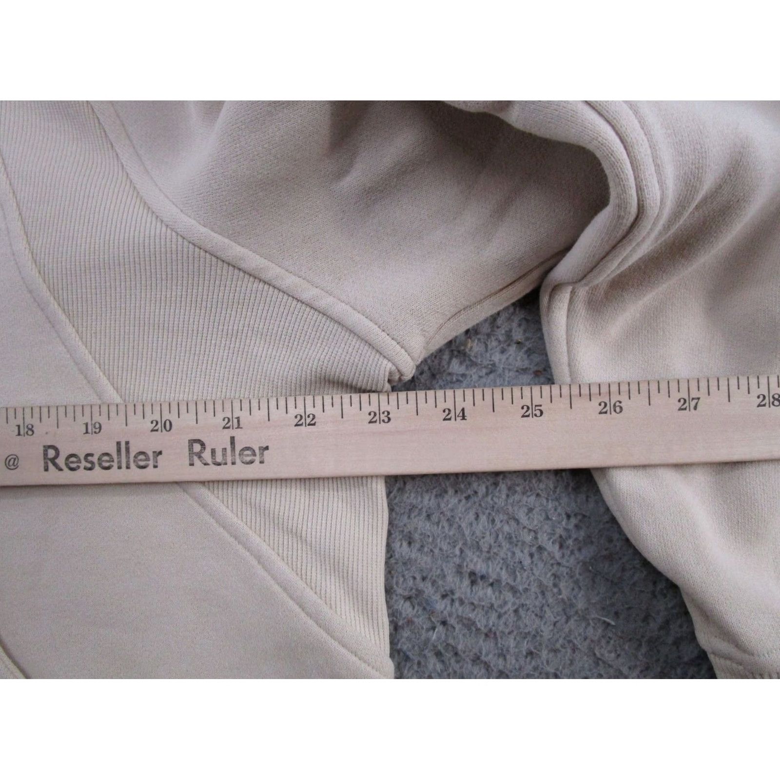 Lululemon Lululemon Scuba Beige 1/2 Zip Hoodie Women M/L Cotton Blend Fleece Size M / US 6-8 / IT 42-44 - 6 Thumbnail
