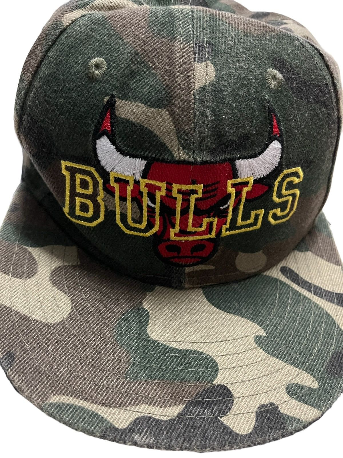 NBA NBA Bulls Embroidered Logo Snapback Camo Size ONE SIZE - 1 Thumbnail