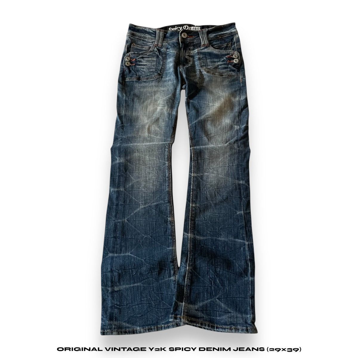Japanese Brand Vintage Spicy Denim Flared Japanes Brand Size US 29 - 1 Thumbnail