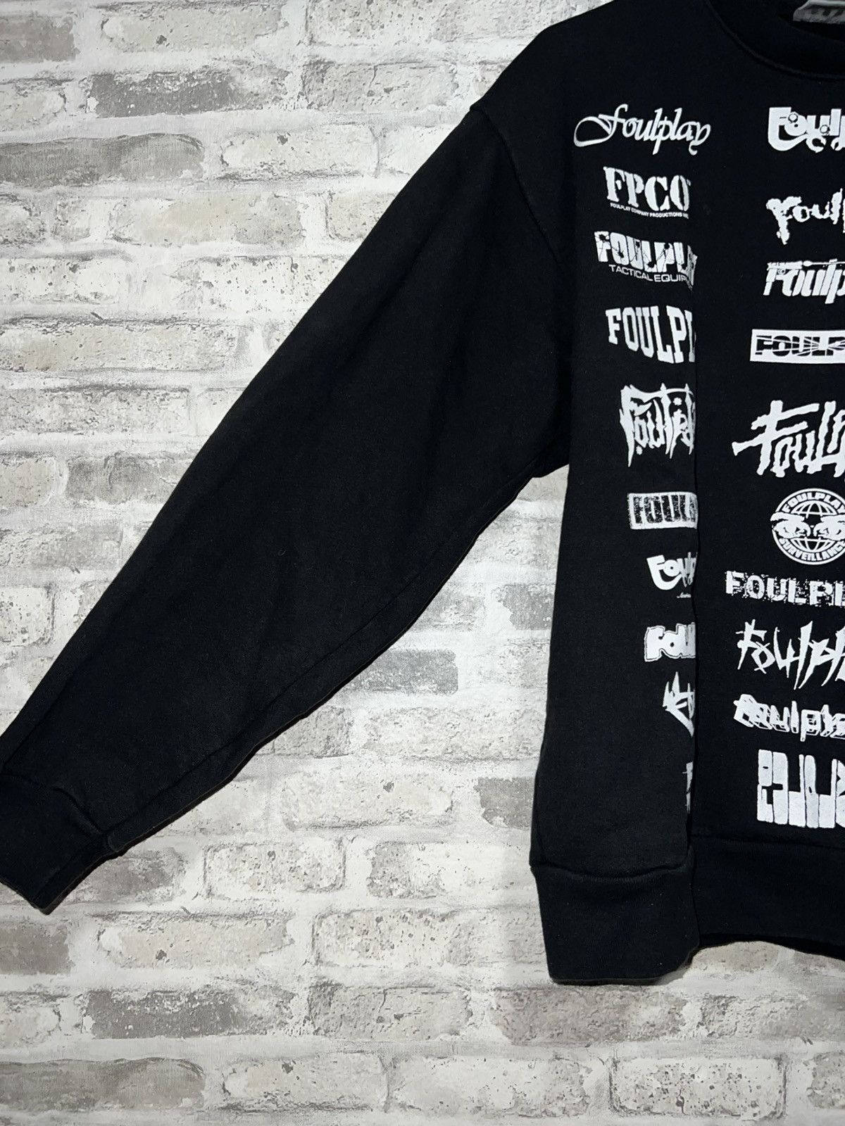 Foulplay Company FOULPLAY - ICONOGRAPHIC CREWNECK SWEATSHIRT (BLACK) MEDIUM Size US M / EU 48-50 / 2 - 5 Thumbnail