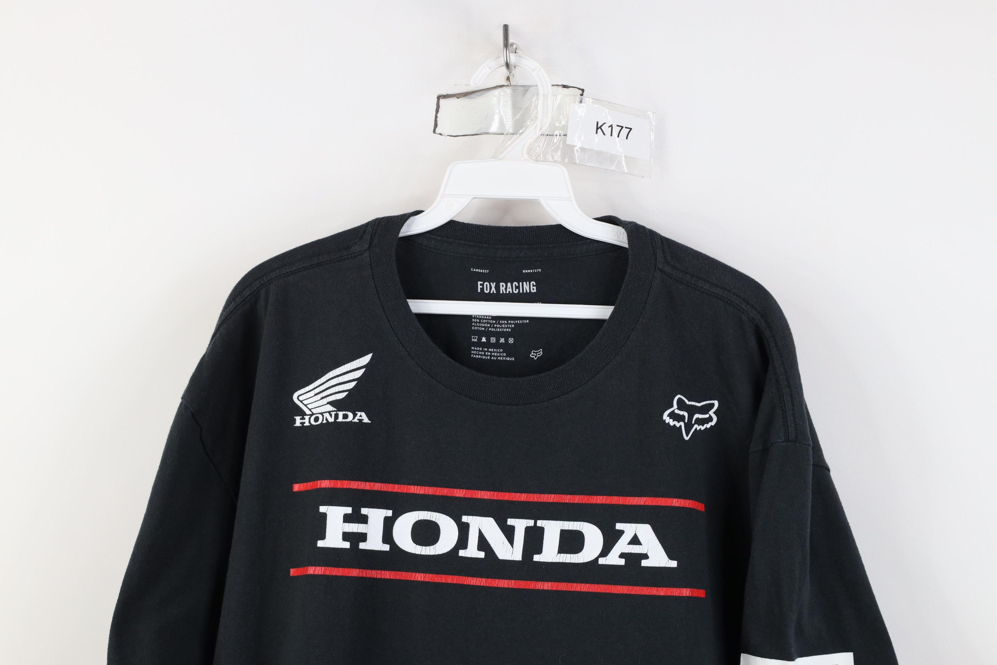 Fox Racing Vintage Y2K Fox Racing x Honda Racing Short Sleeve T-Shirt Size US XXL / EU 58 / 5 - 2 Thumbnail