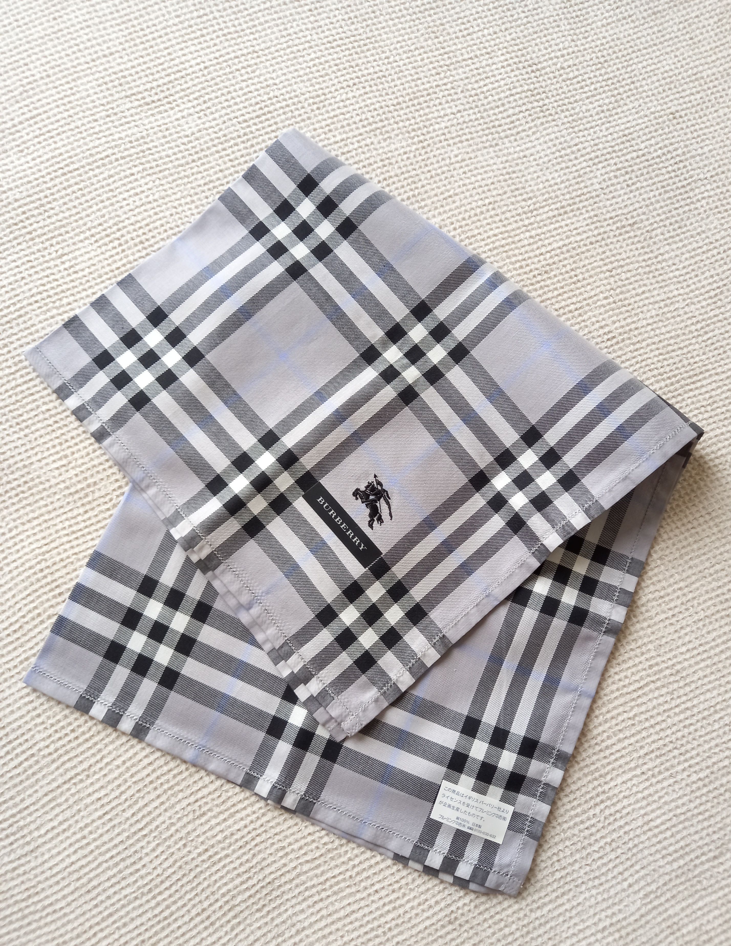 Burberry × Vintage 2 Burberry Bandana/Handkerchief embroidery nova check Size ONE SIZE - 5 Thumbnail