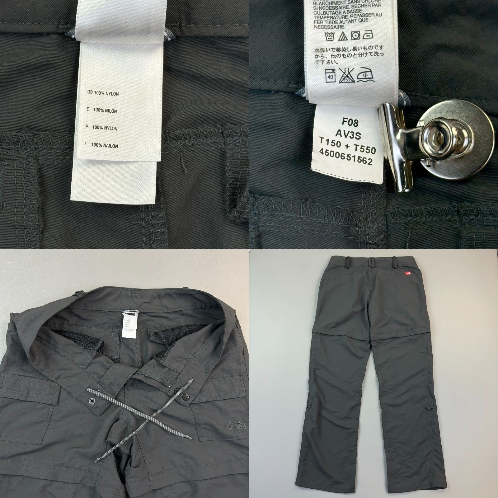 The North Face The North Face Pants Women’s 10 Charcoal Paramount Convertible Roll Up Cargo Size 32" / US 10 / IT 46 - 9 Thumbnail