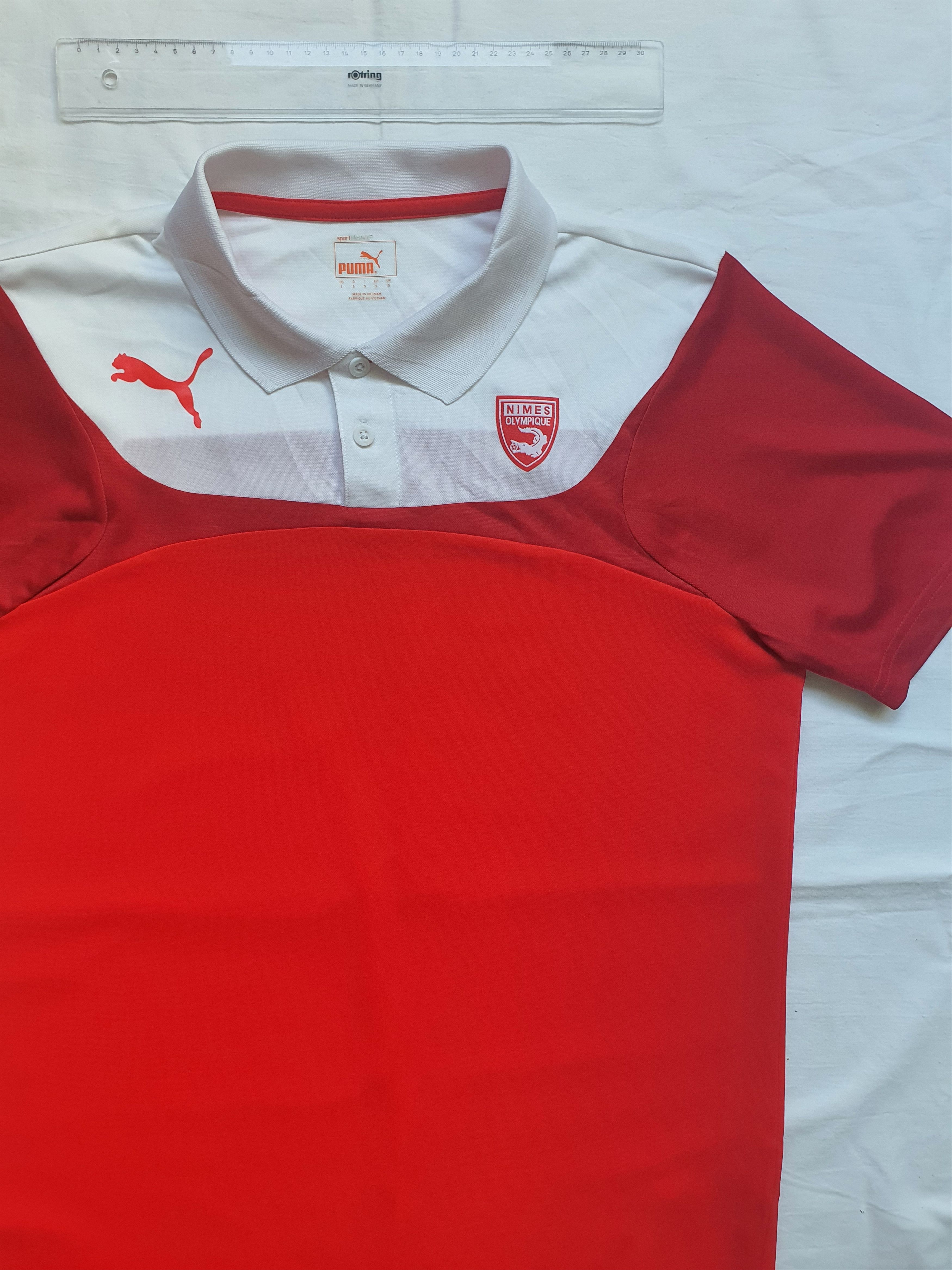 Puma NIMES OLYMPIQUE (Esito 3) Football Polo Shirt (2017-2018) Size US S / EU 44-46 / 1 - 3 Thumbnail