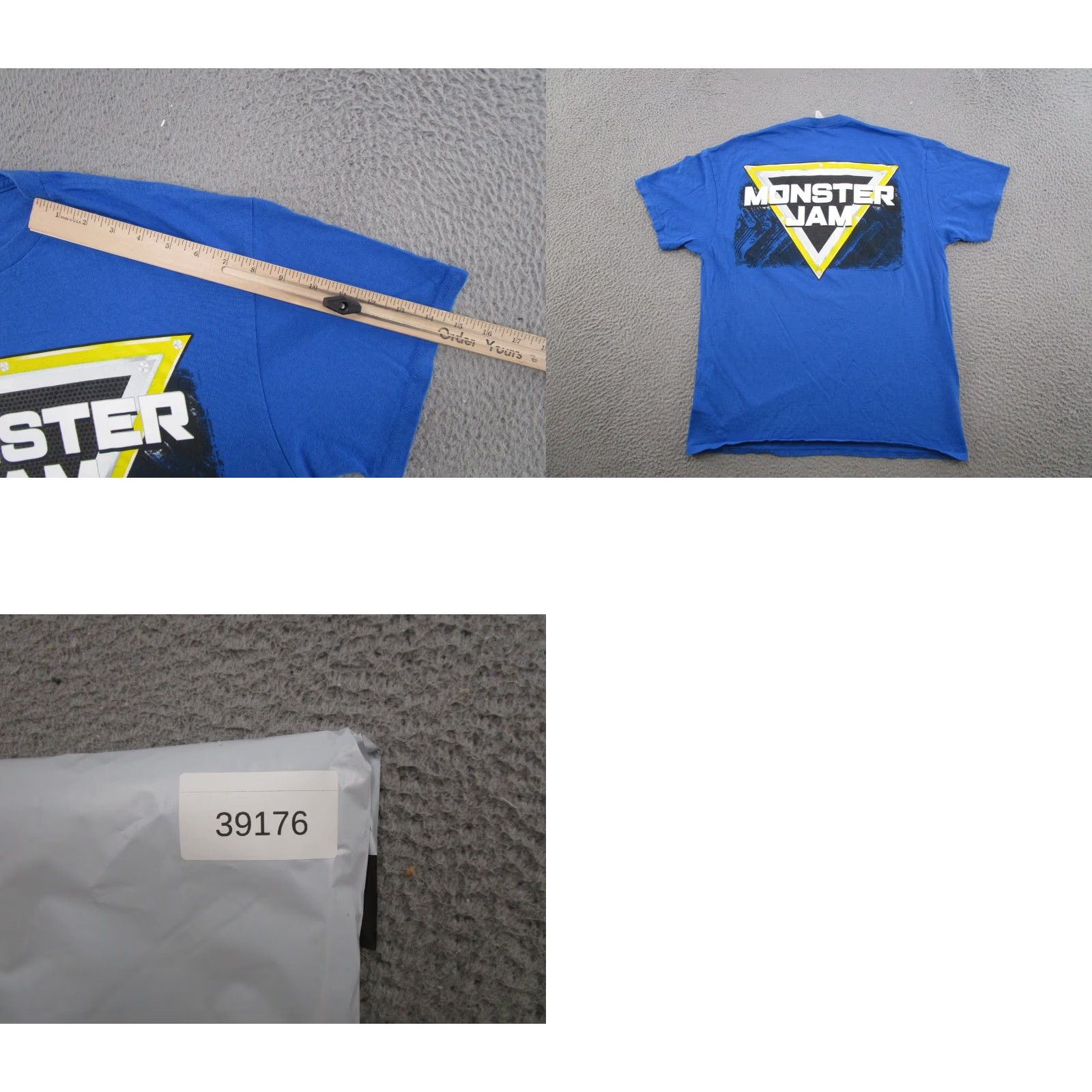 Gildan Monster Jam Trucks Shirt Mens Size L Graphic Short Sleeve Hotwheels Double Sided Size US L / EU 52-54 / 3 - 8 Thumbnail