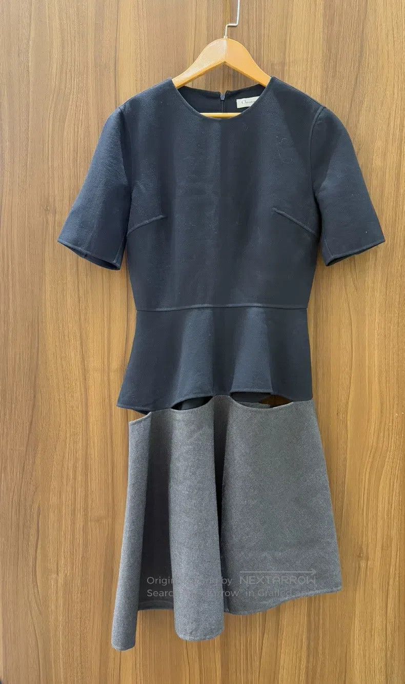 Dior Dior Mulberry silk wool stitching dress Size XS / US 0-2 / IT 36-38 - 1 Thumbnail