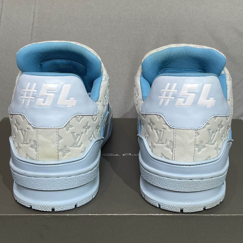 Louis Vuitton Louis Vuitton Trainer Blue Low-Top Sneakers for Men -2508 Size US 8.5 / EU 41-42 - 3 Thumbnail