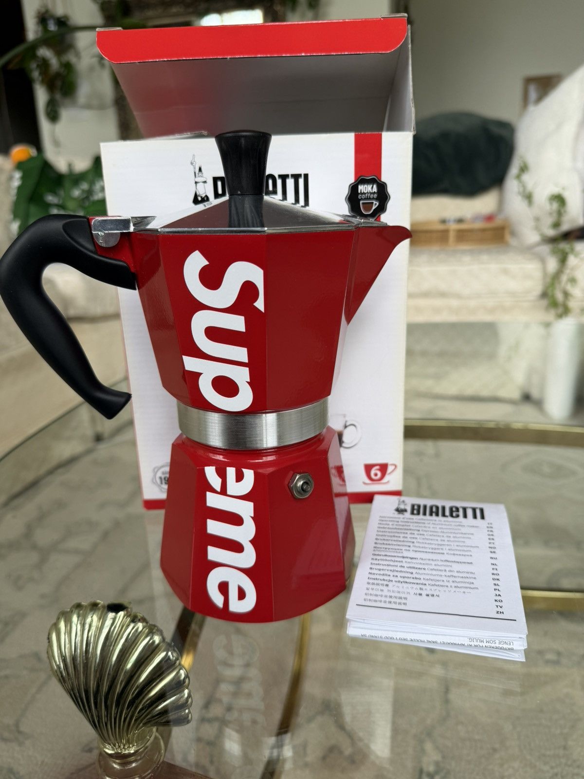 Supreme Supreme x Bialetti Moka Pot Size ONE SIZE - 4 Thumbnail