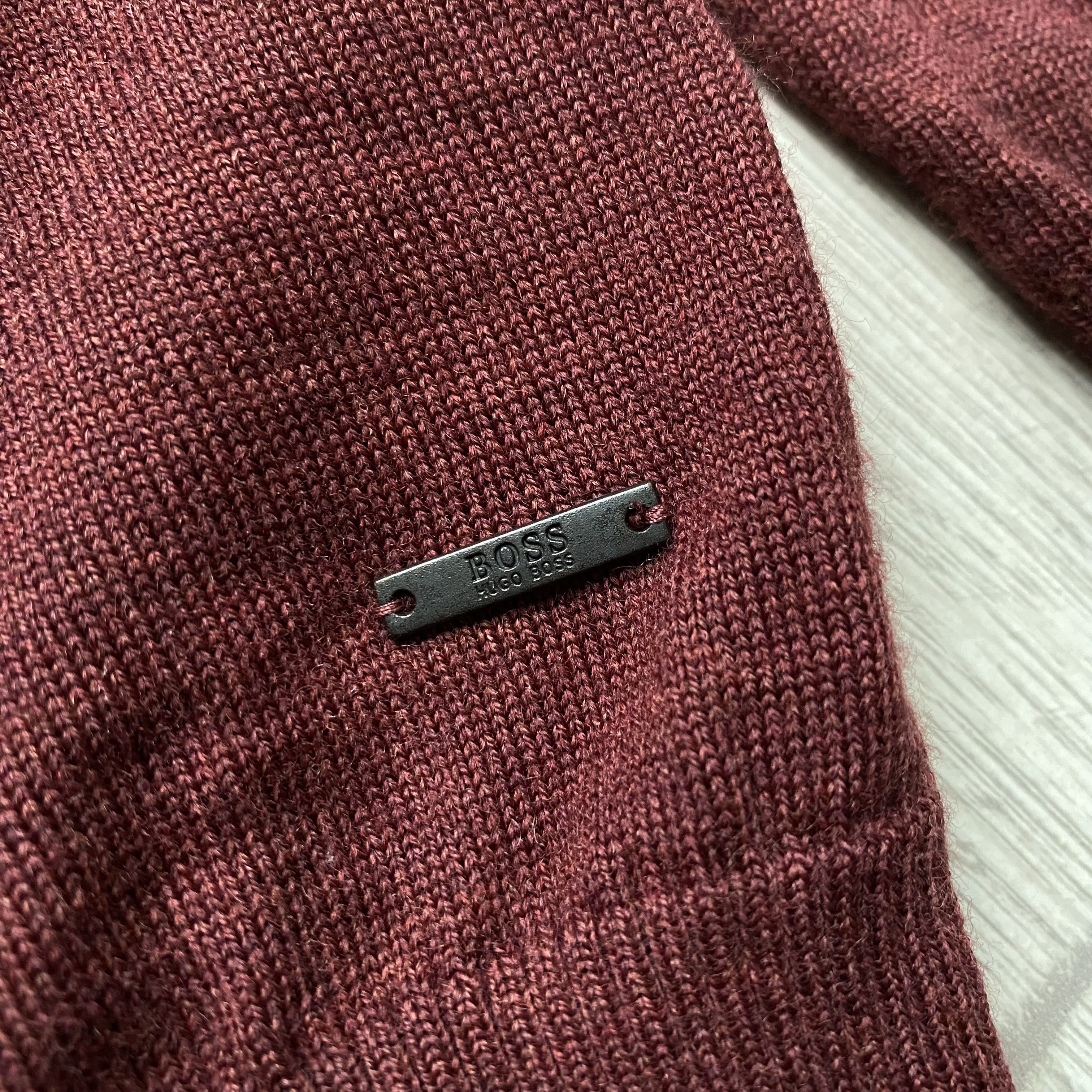 Hugo Boss Luxury Hugo BOSS wool polo rugby sweater pullover jumper Size US L / EU 52-54 / 3 - 5 Thumbnail