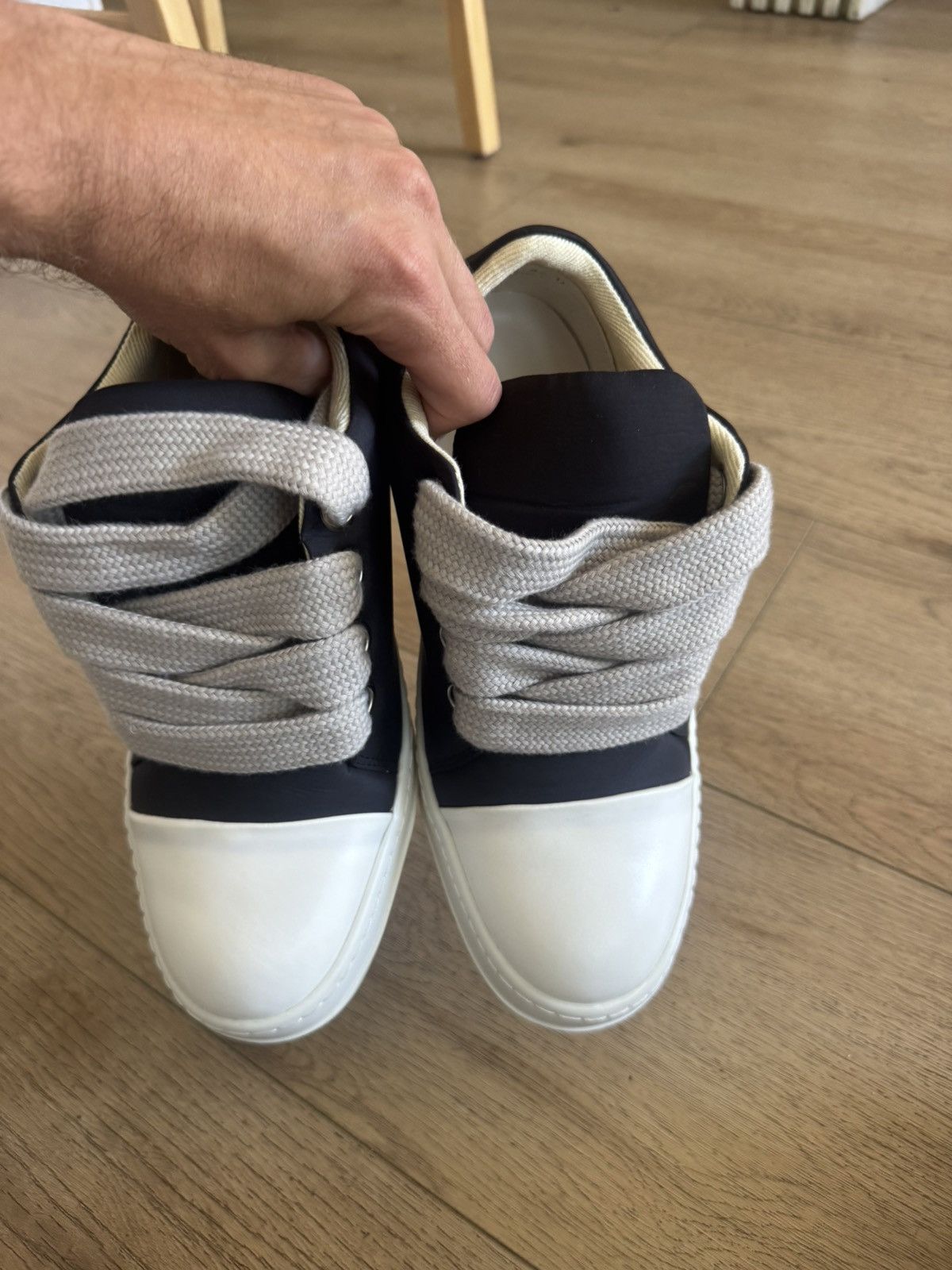 Rick Owens Jumbo lace ramones nylon Size US 9 / EU 42 - 2 Thumbnail