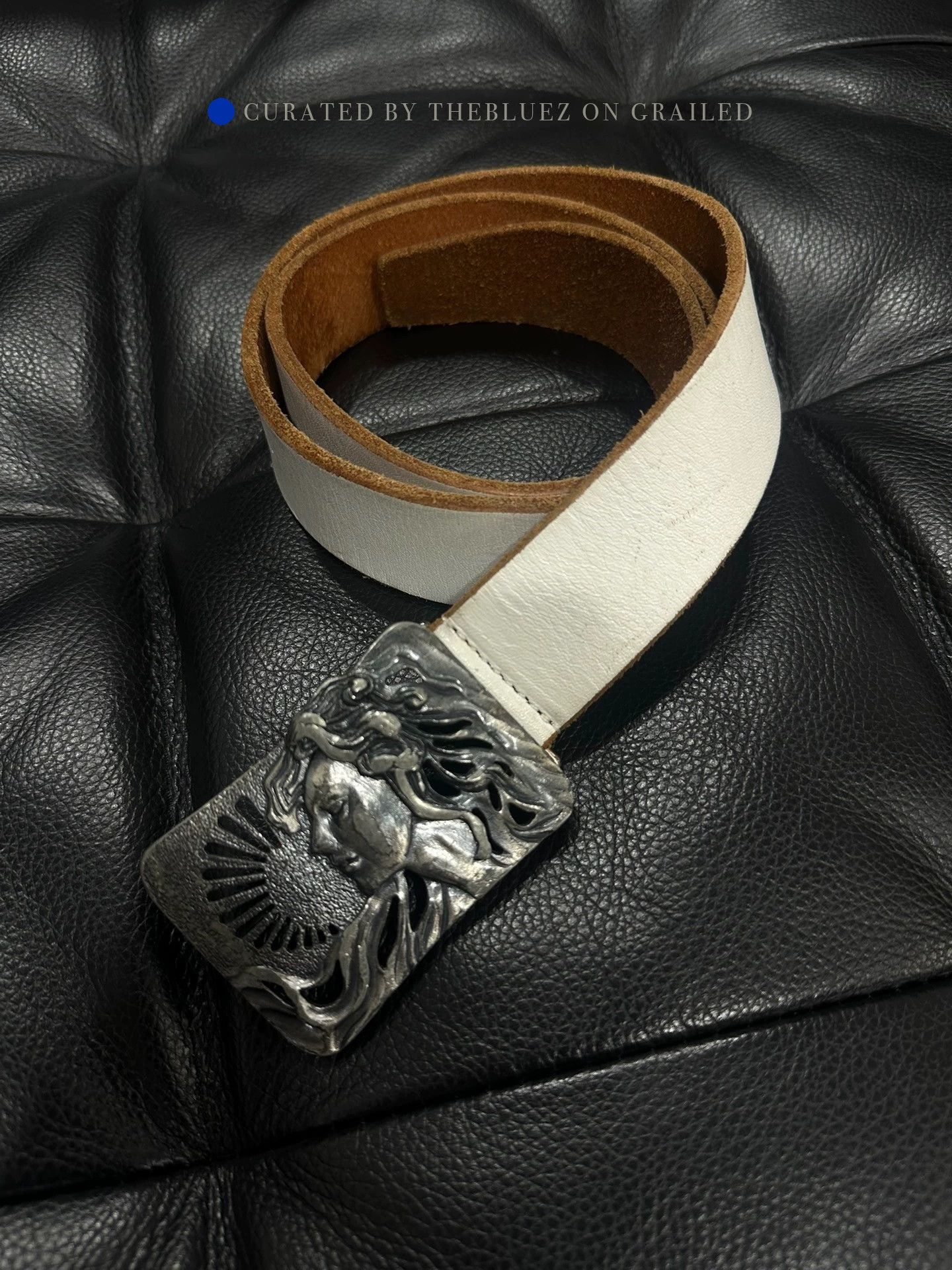 Yohji Yamamoto Silver Hollow Goddess Belt Size ONE SIZE - 1 Thumbnail