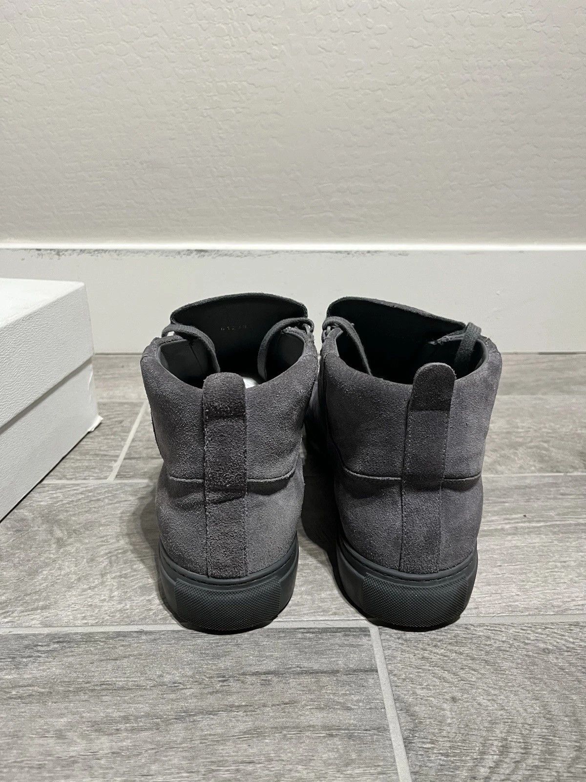 Balenciaga Balenciaga Arena Gray 14 Suede High Top Sneakers Size US 14 / EU 47 - 5 Thumbnail