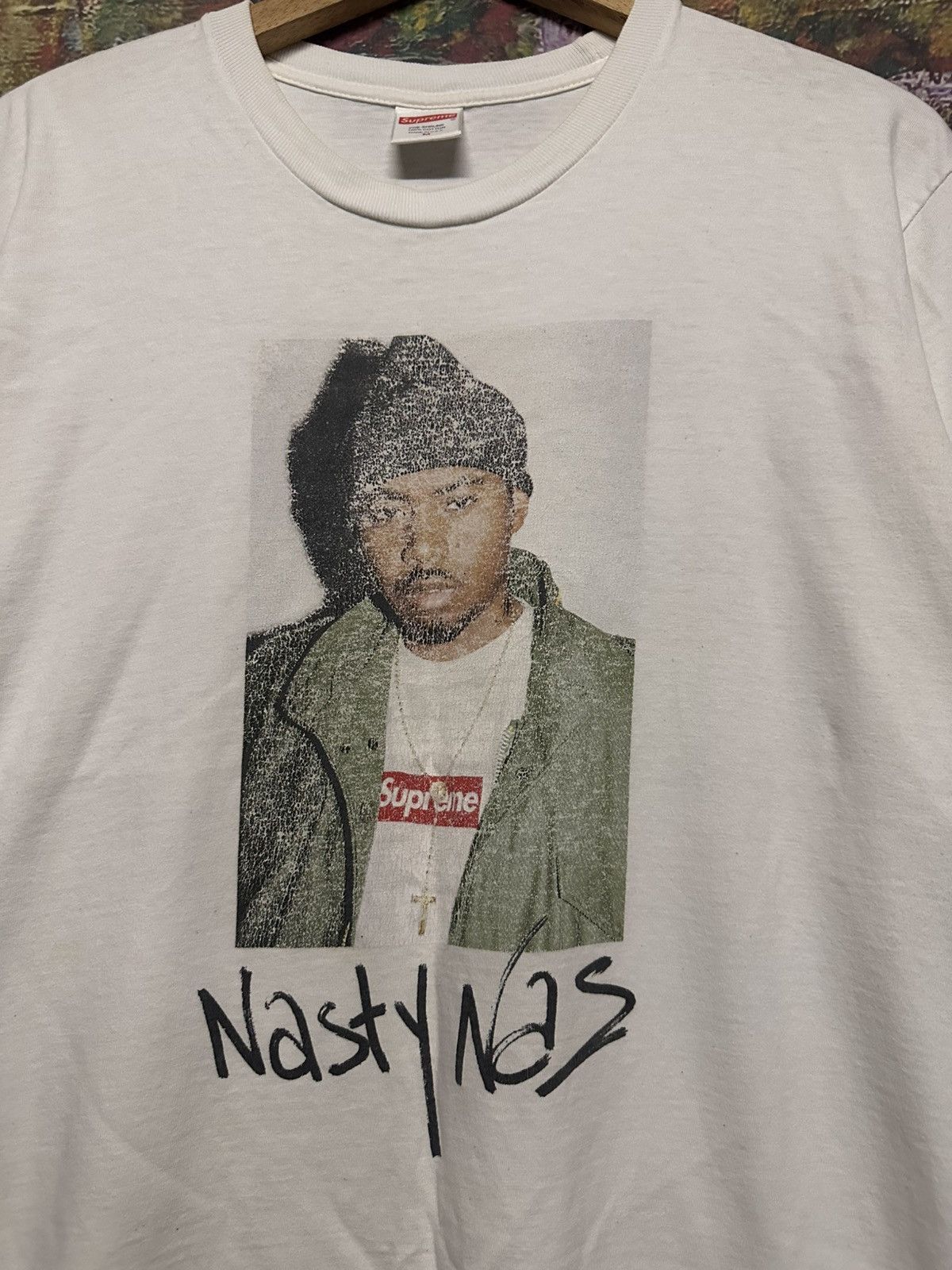 Nas × Supreme Supreme Nasty Nas Tee Size US M / EU 48-50 / 2 - 6 Thumbnail