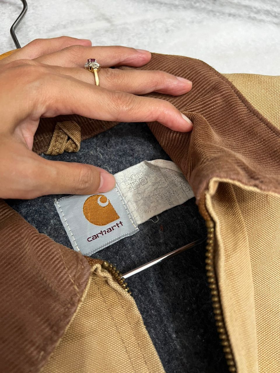 Carhartt × Carhartt Wip Vintage Carhartt Detroit Flannel Core Jacket Sun Faded Size US XL / EU 56 / 4 - 4 Thumbnail