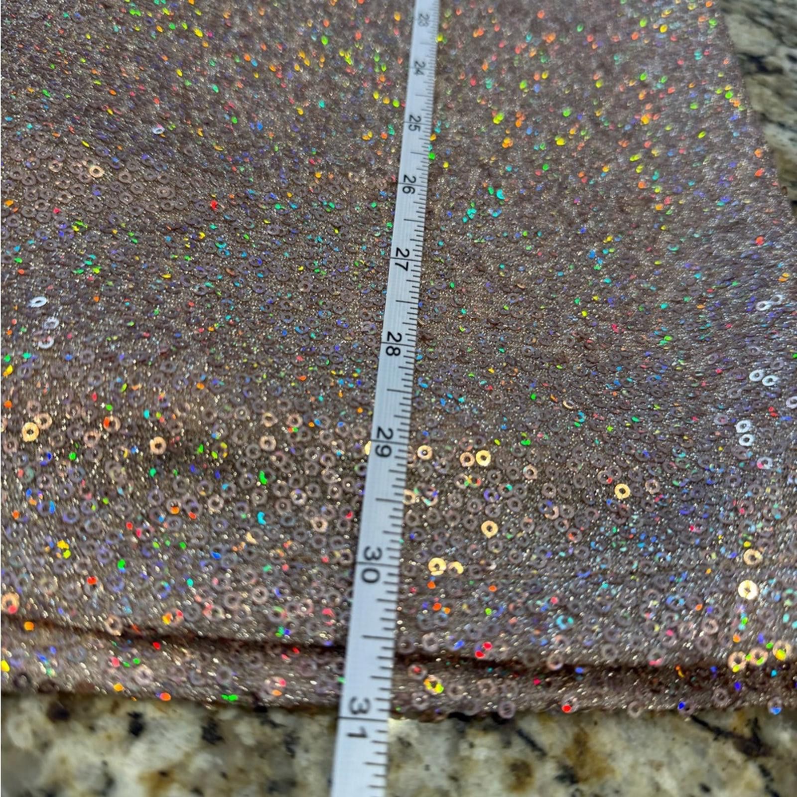 Other Aqua Formal gold pink sequined one shoulder midi dress SZ M Size M / US 6-8 / IT 42-44 - 9 Thumbnail