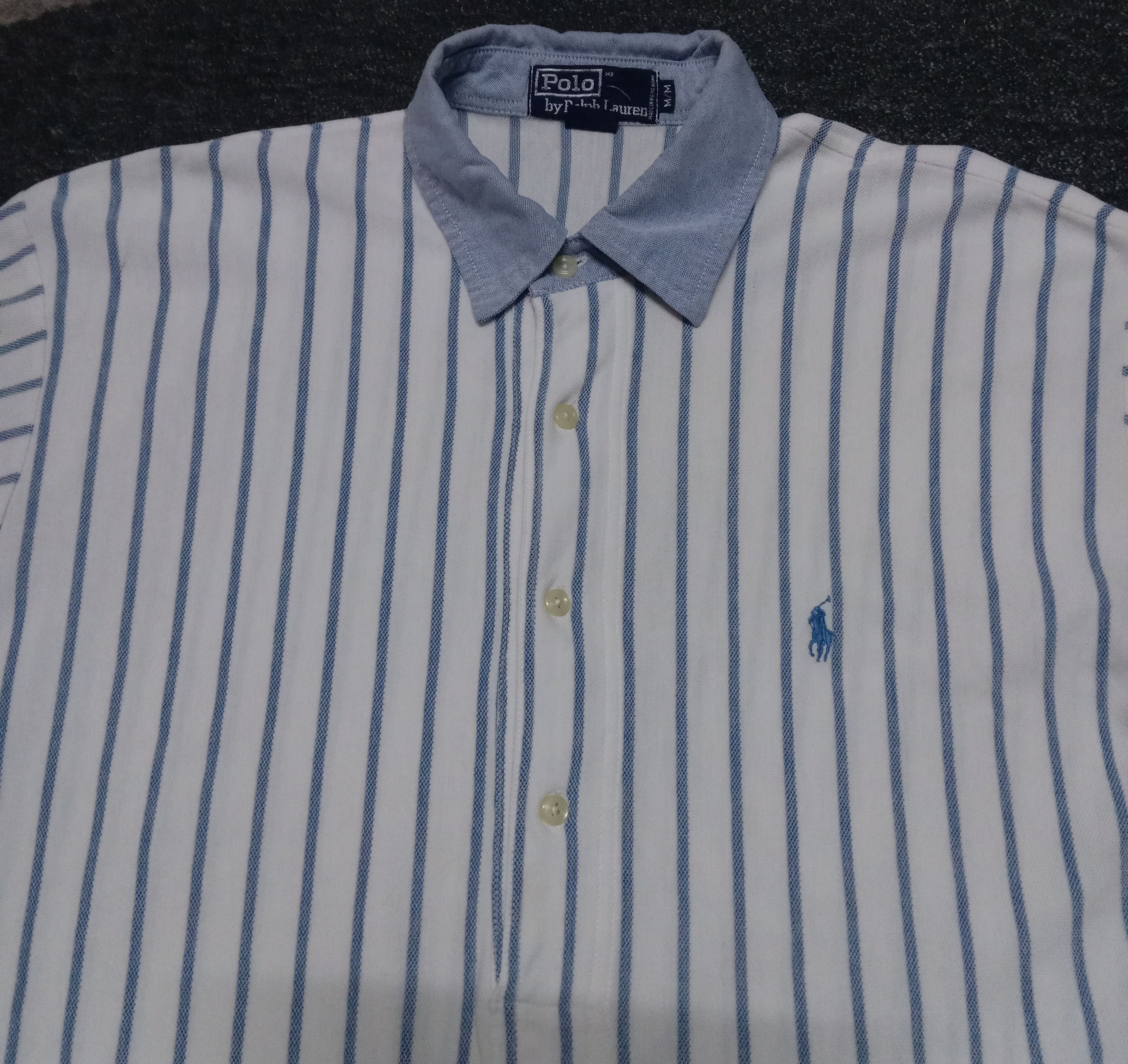 Polo Ralph Lauren Rare vintage 90s Polo Ralph Lauren stripe shirt Size US L / EU 52-54 / 3 - 2 Thumbnail