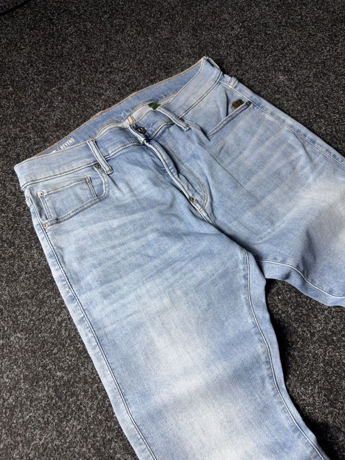 G-Star Y2K 00s G-Star RAW Revend Skinny Light Blue Denim Jeans Size US 32 / EU 48 - 6 Thumbnail