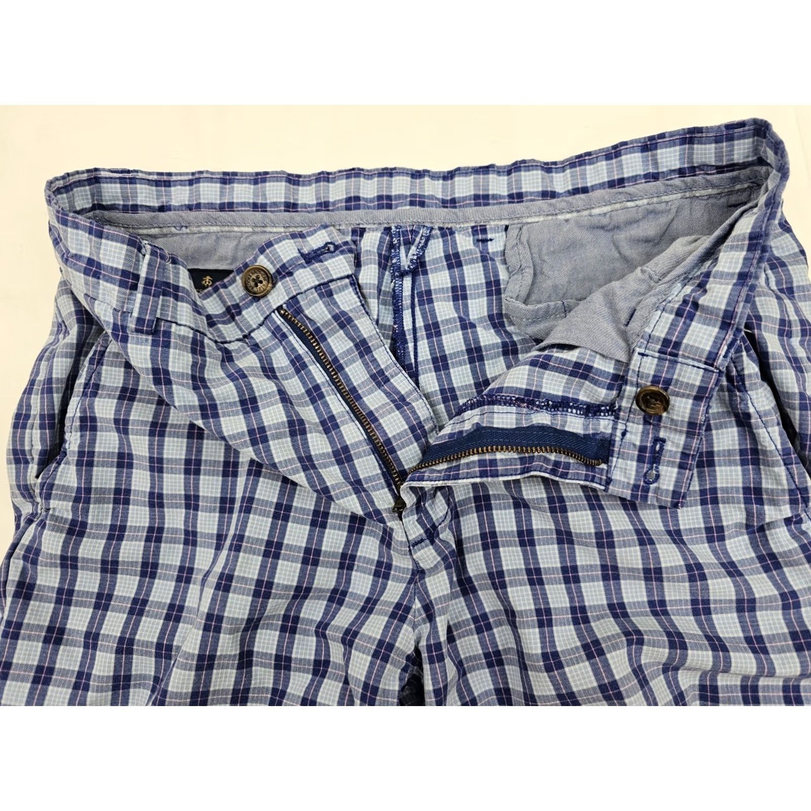 Brooks Brothers Brooks Brothers Bermuda Shorts Men 31 Casual Plaid Pink Blue Shorts Bermuda, Men, 31, Cotton, Blue, Pink, Regular Fit Size US 31 - 6 Thumbnail