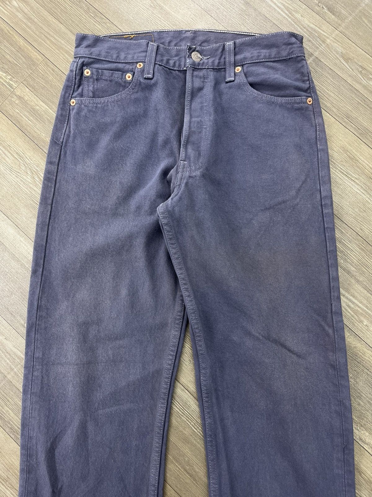 Levi's Vintage Clothing 🇺🇸1990s Vintage Levis 501 30x34 Straight Fit Grey Jeans Size US 30 / EU 46 - 2 Thumbnail