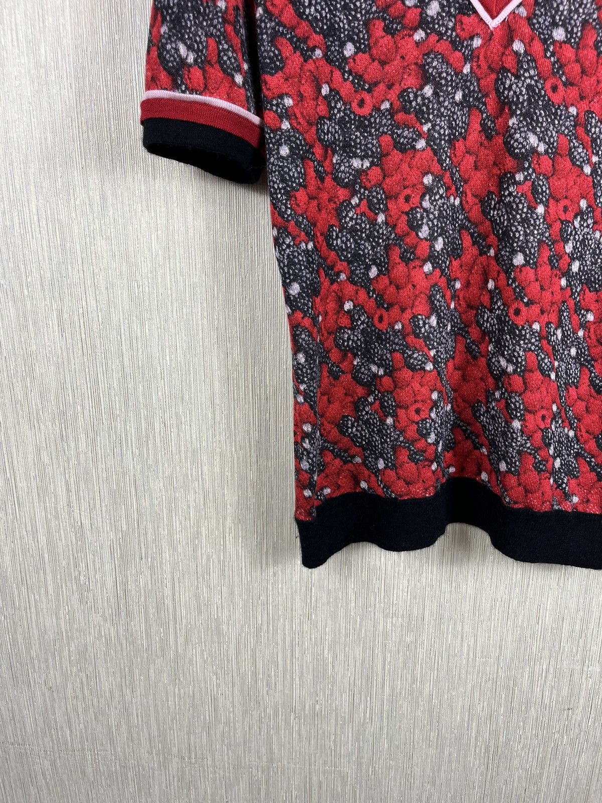 Designer × Just Cavalli Just Cavalli silk cashmere full print v-neck sweater luxury Size M / US 6-8 / IT 42-44 - 7 Thumbnail