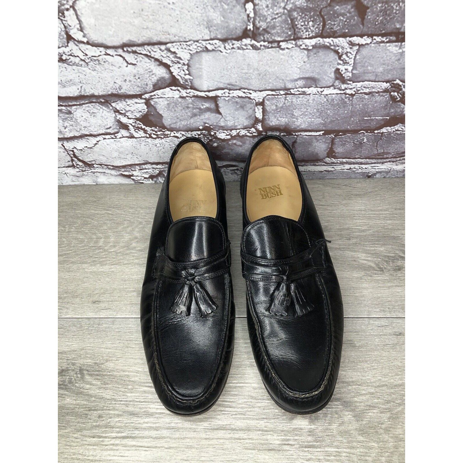 Nunn Bush Nunn Bush Black Leather Slip On Tassel Loafers Dress Shoes M Size US 10 / EU 43 - 14 Thumbnail