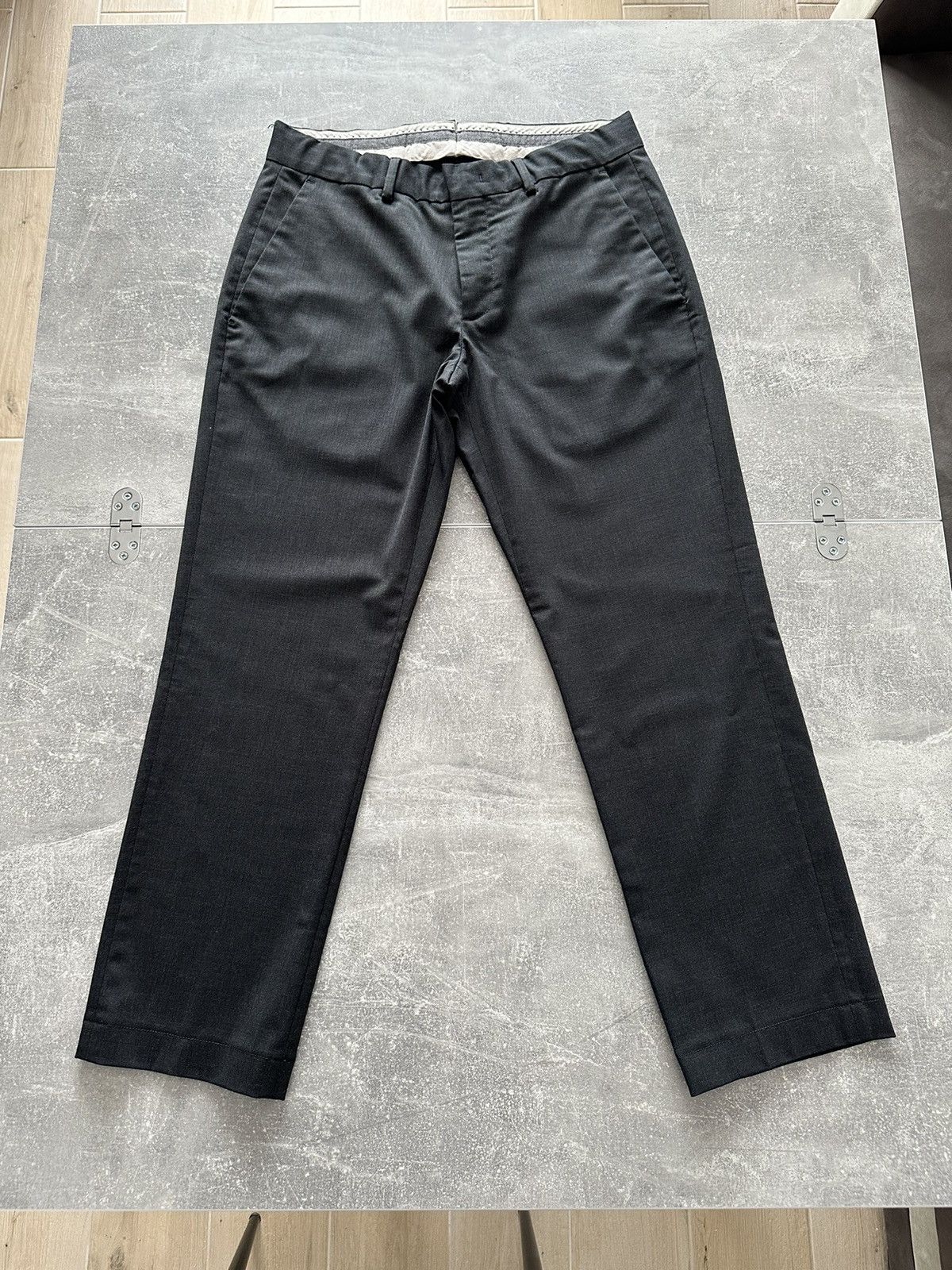 image of Moncler Wool Classic Pants Pantalone Sportivo Size: 48 in Grey, Men's (Size 30)