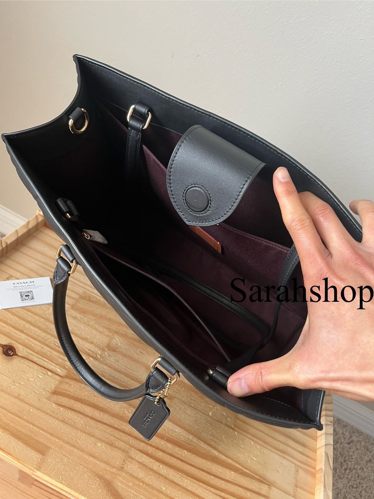 Coach Coach Maggie Tote In Signature Leather Size ONE SIZE - 11 Thumbnail